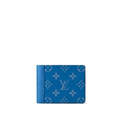 Multiple Wallet Agave Blue Taiga Cowhide Leather M30995 Uk
