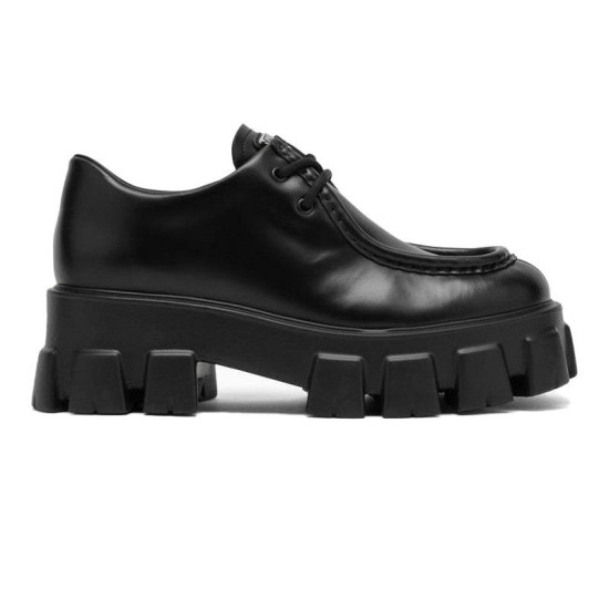 Replica MONOLITH LEATHER LACE-UP SHOES IN BLACK - PD151 UK replica MONOLITH LEATHER LACE-UP SHOES IN BLACK - PD151 UK