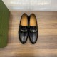 replica MENS LOAFERS WITH INTERLOCKING G BLACK - GC381 UK