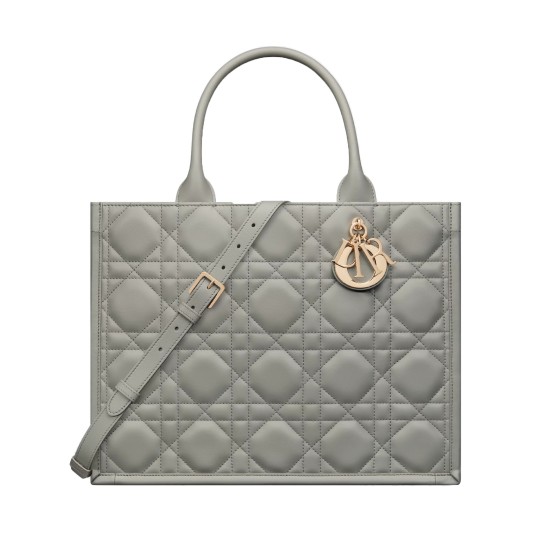 Replica Dior 13227 DFR#13960 Buddha Luxury Replica Medium Book Tote Stone Gray Macrocannage Calfskin Uk - 13227 - Buddha Luxury