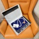 replica LOGO SCARF IN BLUE AND GREY UK