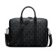 Replica ZIPPED BRIEFCASE BLACK COATED COTTON CANVAS WITH CD DIAMOND PRINT AND BLACK GRAINED CALFSKIN UK replica ZIPPED BRIEFCASE BLACK COATED COTTON CANVAS WITH CD DIAMOND PRINT AND BLACK GRAINED CALFSKIN UK