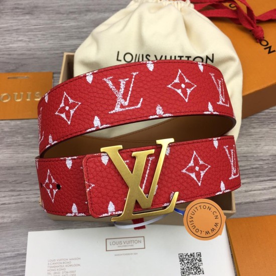 Replica LV INITIALES 40MM REVERSIBLE BELT RED - B358 UK replica LV INITIALES 40MM REVERSIBLE BELT RED - B358 UK