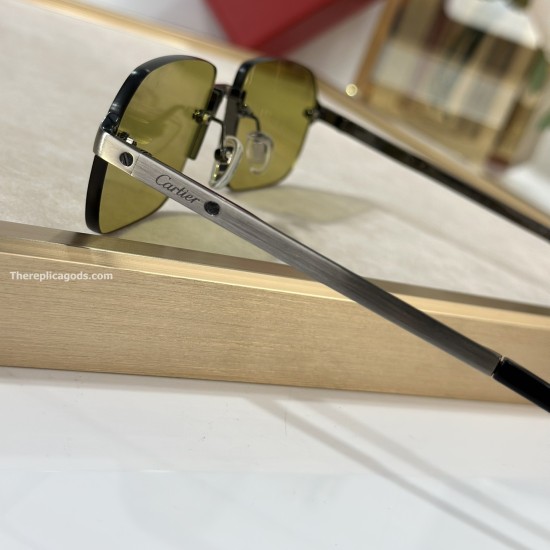 Replica Square Metal Frame Sunglasses Ct0460S - Sg119 Uk