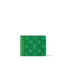 Multiple Wallet Cactus Green Taiga Cowhide Leather M30993 Uk
