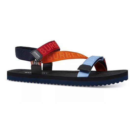 replica LOGO-STRAP SANDALS IN MULTICOLOR UK