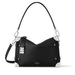 Side Trunk Mm Bag Black Grained Calf Leather M25160 Uk