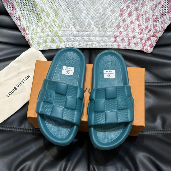 replica WATERFRONT MULES IN GREEN - LVS80 UK