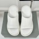 Replica Logo-Print Wedge Sandals In White - Bbs24 Uk - 14830 - Buddha Luxury
