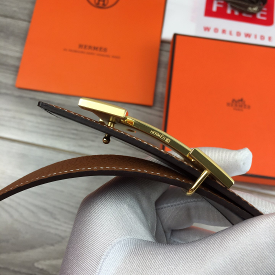 replica BELT GOLD AND BLACK REVERSIBLE LEATHER GOLD BUCKLE - B62 UK