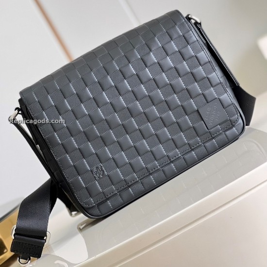 Replica District Pm Damier Infini Leather Bag In Black Uk - 15776 - Buddha Luxury