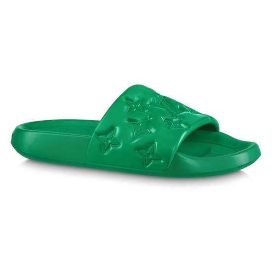 replica WATERFRONT MULE SLIDES IN GREEN - LVS78 UK