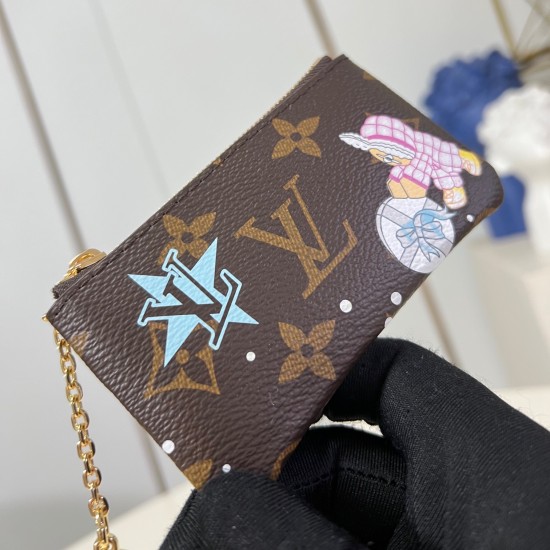 replica KEY POUCH BROWN MONOGRAM CANVAS M12229 UK