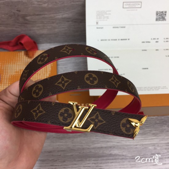 replica PRETTY 20MM REVERSIBLE BELT MONOGRAM - B337 UK