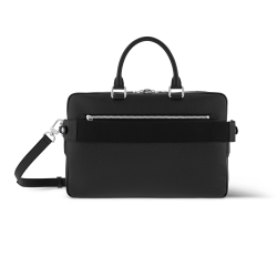 PORTE-DOCUMENTS BUSINESS BAG BLACK TAIGA LEATHER M33441 UK
