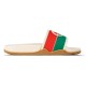 Replica Gucci 11686 GFR#11763 Buddha Luxury Replica Interlocking G Slide Sandals Red Green - Gcs64 Uk - 11686 - Buddha Luxury