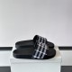 replica CHECK SLIDES IN BLACK UK