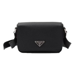 Saffiano Leather Shoulder Bag Black Uk