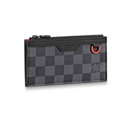 replica N60354 UTILITY COIN HOLDER DAMIER GRAPHITE COATED CANVAS UK