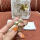 replica DI0R TRIBALES EARRINGS GOLD-FINISH METAL WITH WHITE RESIN PEARLS AND SILVER-TONE CRYSTALS UK