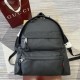 replica MEDIUM BACKPACK WITH LOGO BLACK NYLON UK