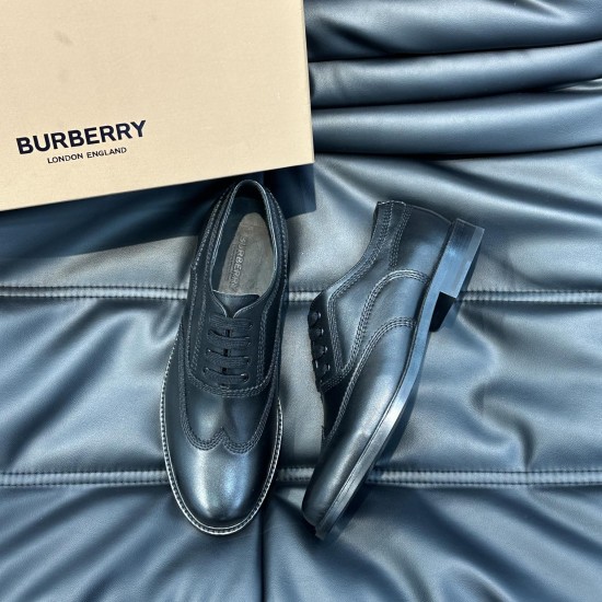 replica BROGUE LEATHER SHOES IN BLACK - BBR106 UK