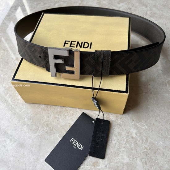 Replica Ff Grey Leather Reversible Belt - B269 Uk - 14524 - Buddha Luxury Replica Ff Grey Leather Reversible Belt - B269 Uk - 14524 - Buddha Luxury