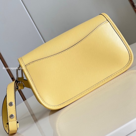 Replica L Women CrossBody and Shoulder Buci Cross-Body Bag Yellow Epi Leather M22618 Uk