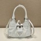 Replica Prada 14247 PFR#9457 Buddha Luxury Replica Moon Padded Nappa-Leather Bag White Uk - 14247 - Buddha Luxury