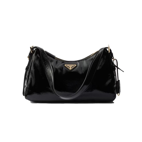 Replica Aimee Medium Naplak Leather Shoulder Bag In Black Uk