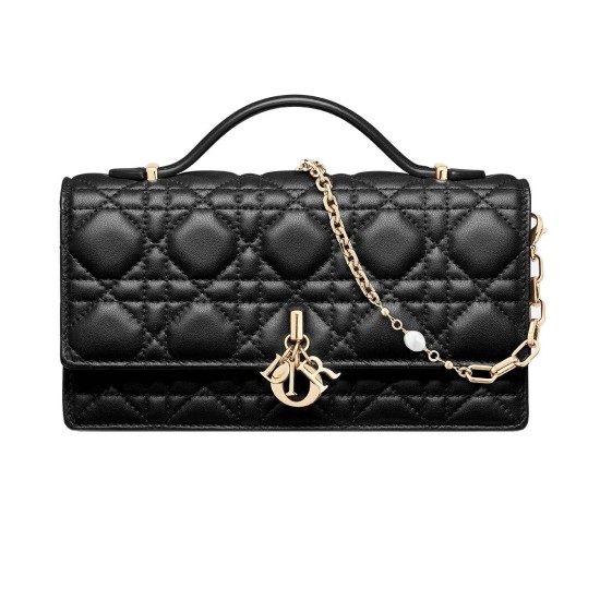 Replica MISS MINI BAG BLACK CANNAGE LAMBSKIN UK replica MISS MINI BAG BLACK CANNAGE LAMBSKIN UK