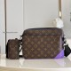 Replica L 15786 LFR#5951 Buddha Luxury Replica Trio Messenger Bag In Brown And Purple Uk - 15786 - Buddha Luxury