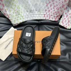 Waterfront Mule Slides In Black - Lvs77 Uk Waterfront Mule Slides In Black - Lvs77 Uk