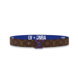 X Nba 3 Steps 40Mm Reversible Monogram Canvas Belt - B150 Uk