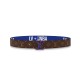 replica X NBA 3 STEPS 40MM REVERSIBLE MONOGRAM CANVAS BELT - B150 UK