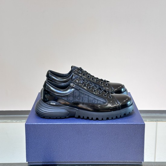 Replica COMBAT DERBY SHOE BLACK POLISHED CALFSKIN AND OBLIQUE JACQUARD - CD327 UK replica COMBAT DERBY SHOE BLACK POLISHED CALFSKIN AND OBLIQUE JACQUARD - CD327 UK