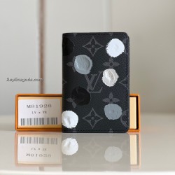 X Yayoi Kusama Pocket Organizer Monogram Eclipse In Black M81928 Uk