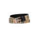 replica VINTAGE CHECK AND LEATHER BELT IN ARCHIVE BEIGE - B212 UK