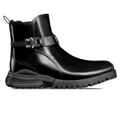 Combat Jodhpur Boot Black Polished Calfskin - Cd61 Uk