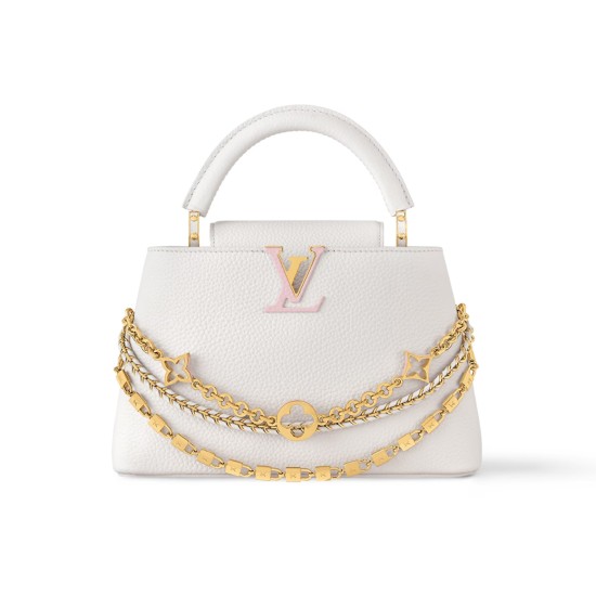 Replica Capucines Bb Bag White Taurillon Leather M12279 Uk - 13676 - Buddha Luxury