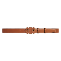 Belt Medium Cuir Triomphe In Natural Calfskin Tan - B300 Uk