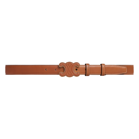 replica BELT MEDIUM CUIR TRIOMPHE IN NATURAL CALFSKIN TAN - B300 UK