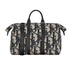 Weekender 40 Tote Bag In Beige Maxi Oblique Jacquard Uk