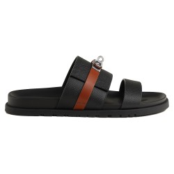 Jackson Sandals In Black And Brown - Hs107 Uk