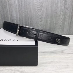 Signature Belt With Gg Detail - B39 Uk Signature Belt With Gg Detail - B39 Uk