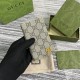 replica LONG CARD CASE WITH GG DETAIL YELLOW LEATHER TRIM UK