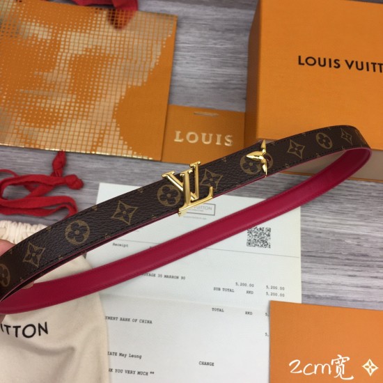 replica PRETTY 20MM REVERSIBLE BELT MONOGRAM - B337 UK
