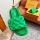 replica POOL PILLOW COMFORT SLIDES IN GREEN - LVS62 UK