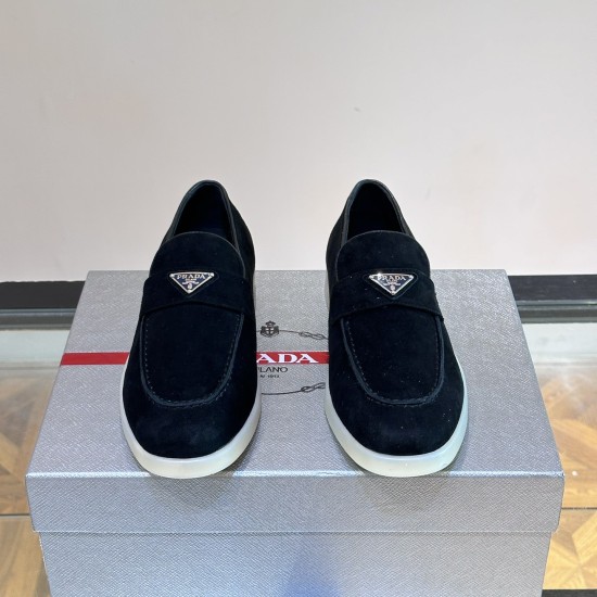 Replica SUEDE LOAFERS IN BLACK - PD194 UK replica SUEDE LOAFERS IN BLACK - PD194 UK