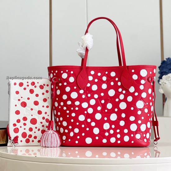 Replica L 14100 LFR#7045 Buddha Luxury Replica X Yayoi Kusama Neverfull Mm Bag In Red And White M46422 Uk - 14100 - Buddha Luxury